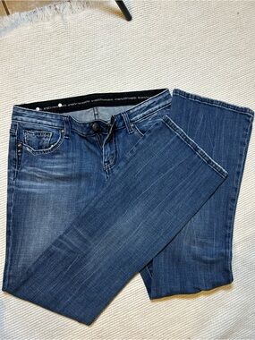 Abercrombie & Fitch Women's Boot-Cut Dark Blue Jeans